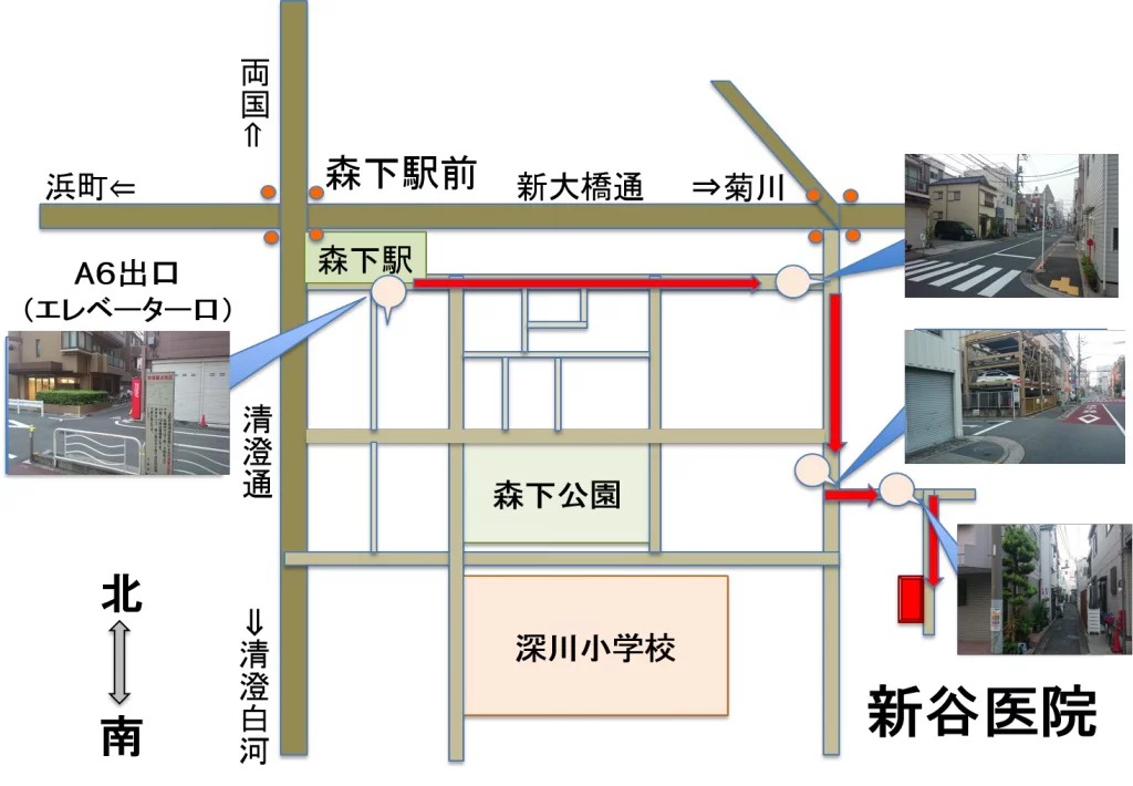 森下駅からの地図